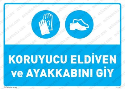 Koruyucu Eldiven, Ayakkabı Giy Levhası