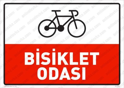 Bisiklet Odası Levhası