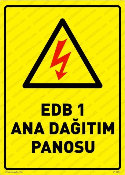 EDB Ana Dağıtım Panosu Levhası
