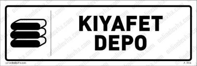 Kıyafet Depo Kapı İsimliği