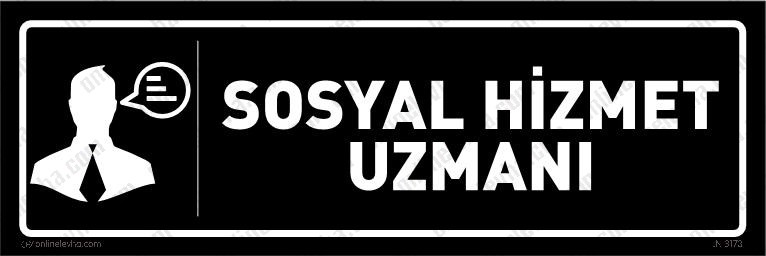 sosyal-hizmet-uzmani-isimlik-2 | İş Güvenlik Levhaları