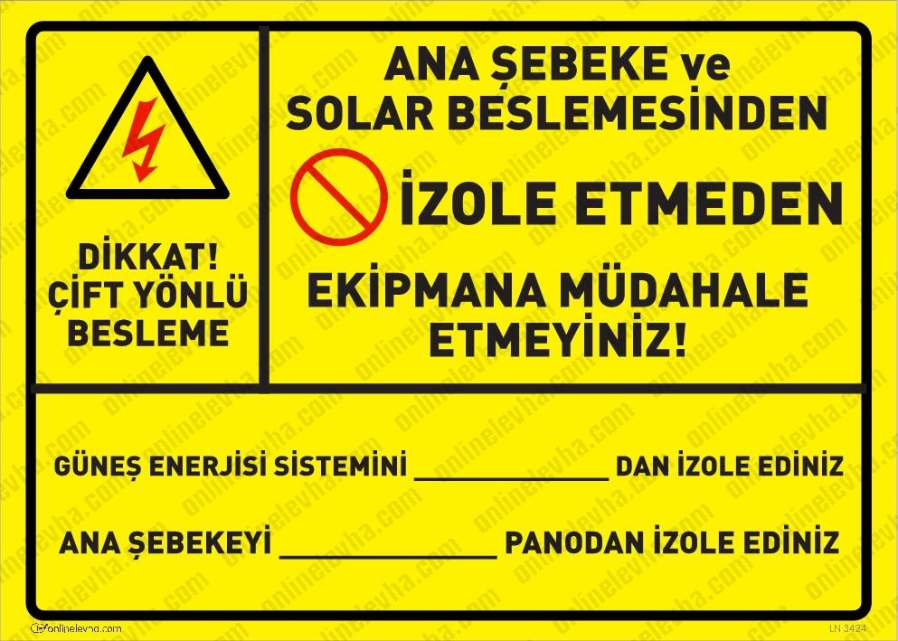 dikkat-cift-yonlu-besleme-levhasi | İş Güvenlik Levhaları