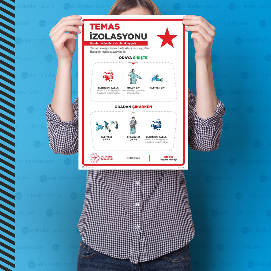 saglik-calisanlari-icin-temas-izolasyonu-poster-baski | İş Güvenlik Levhaları