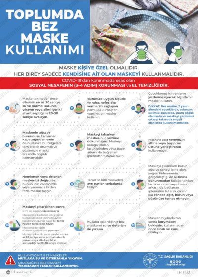 Toplumda Bez Maske Kullanımı Levhası